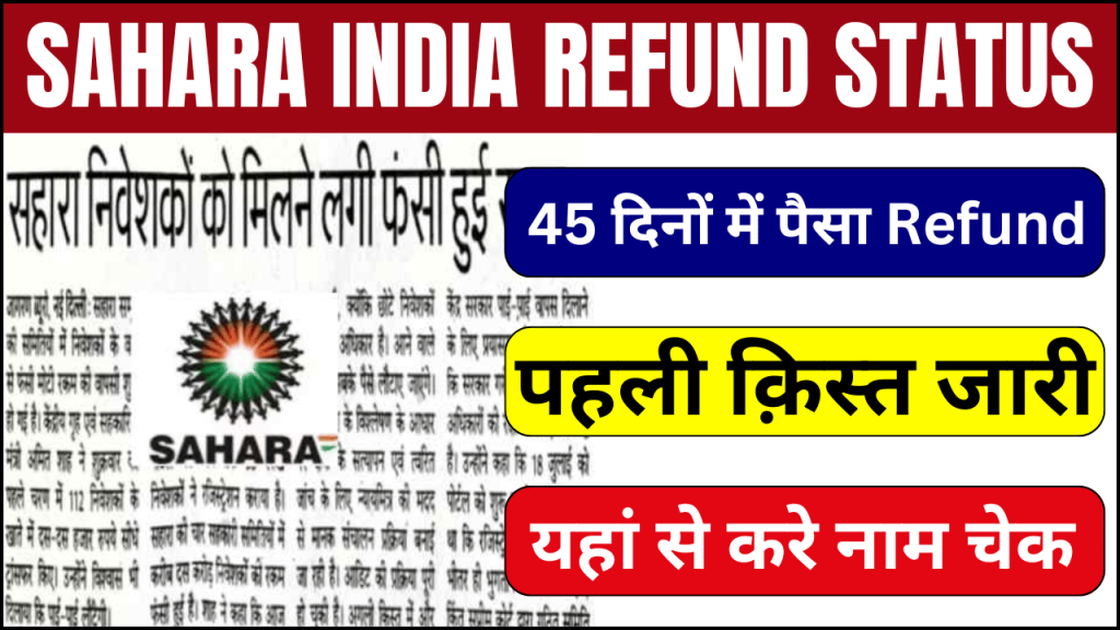 Sahara India Refund List